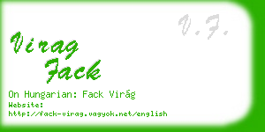 virag fack business card